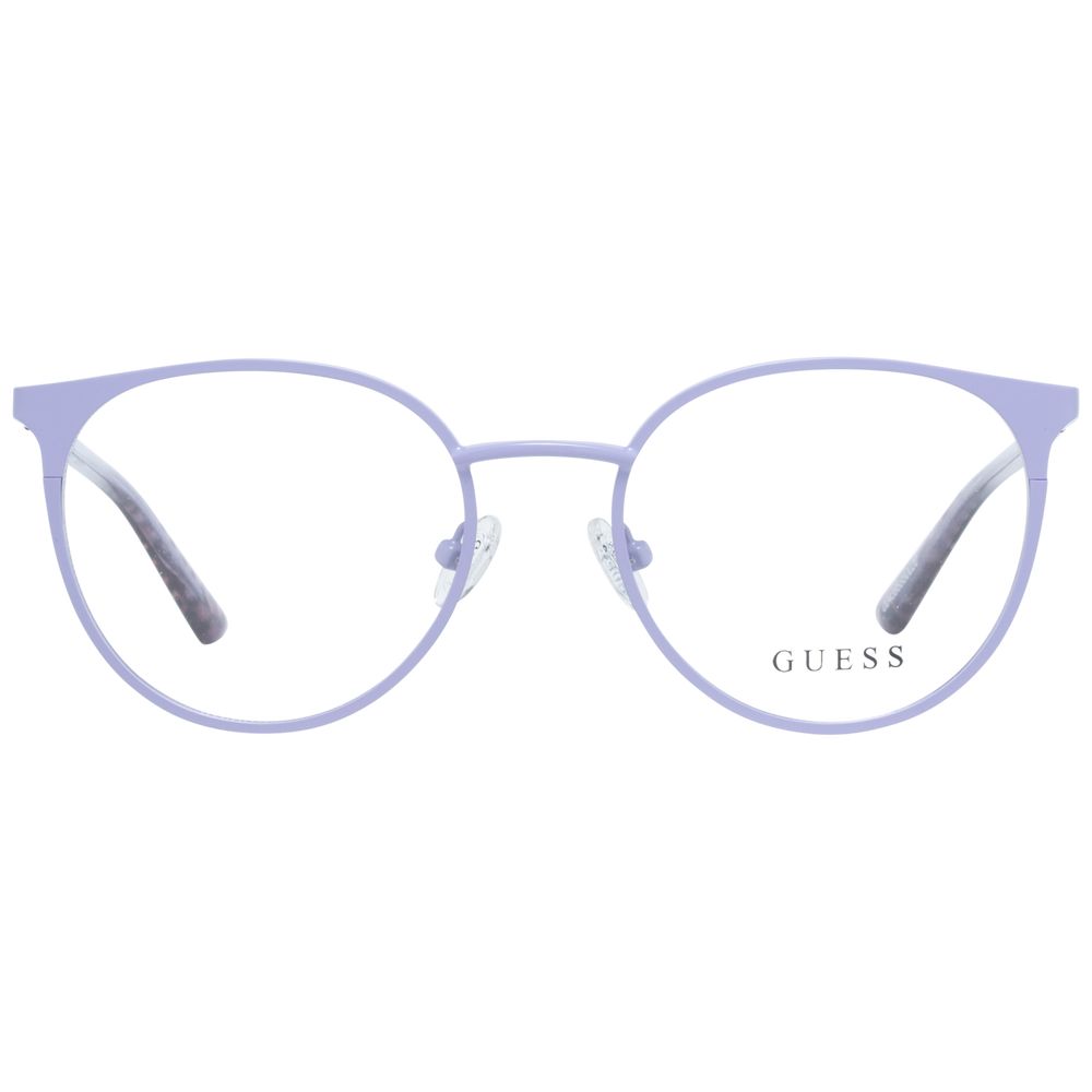 Guess Women’s Purple Optical Frames – Round Design