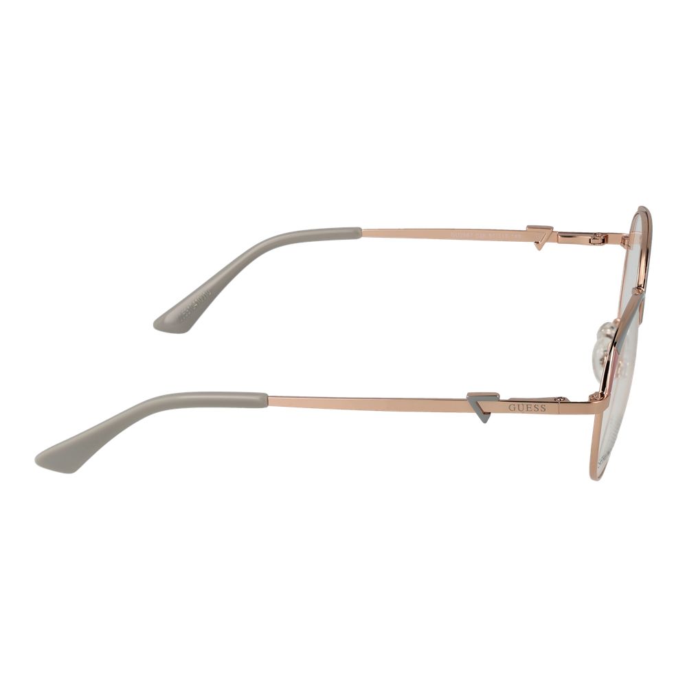 Guess Women’s Optical Glasses – Rose Gold Round Frame, 51mm