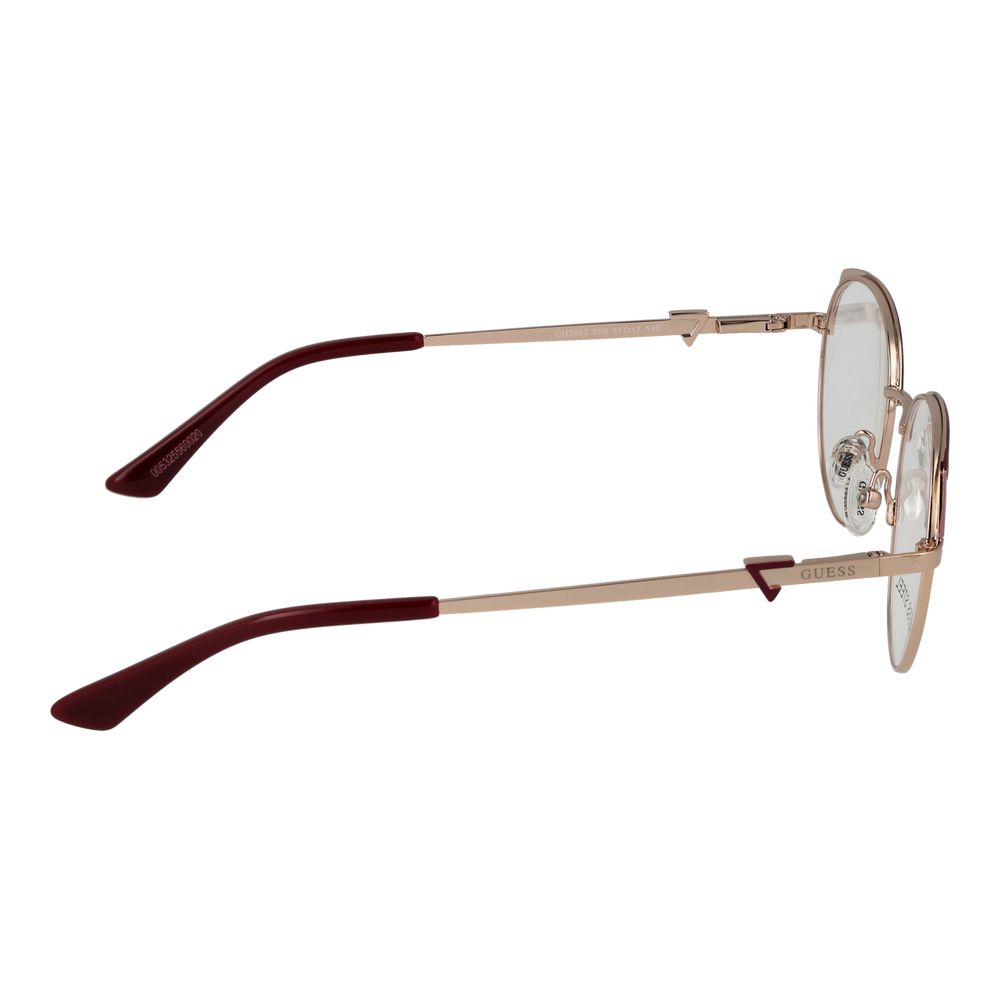 Guess Women’s Optical Glasses – Rose Gold Round Frame, 51mm