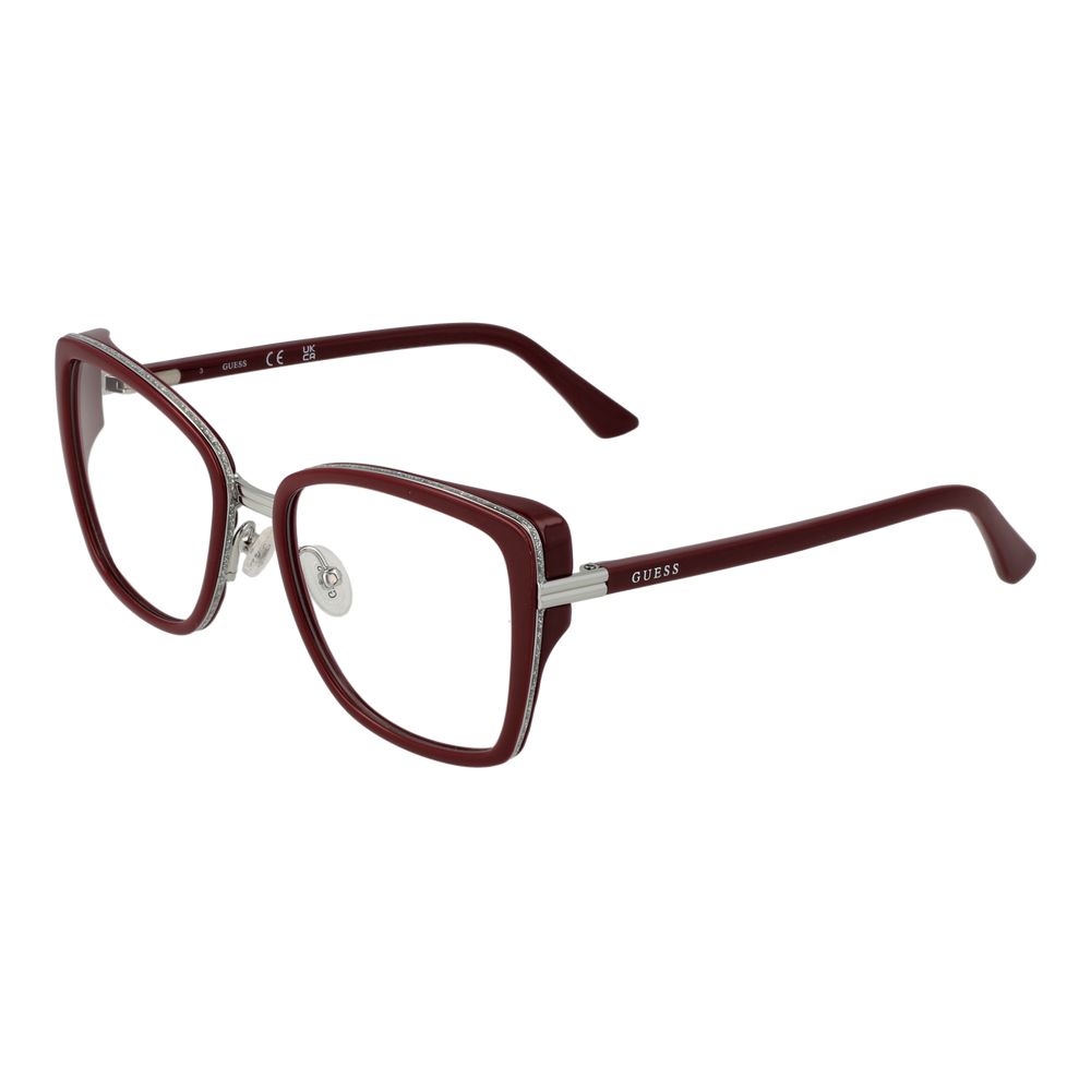 Guess Women’s Optical Frames – Burgundy Butterfly Style