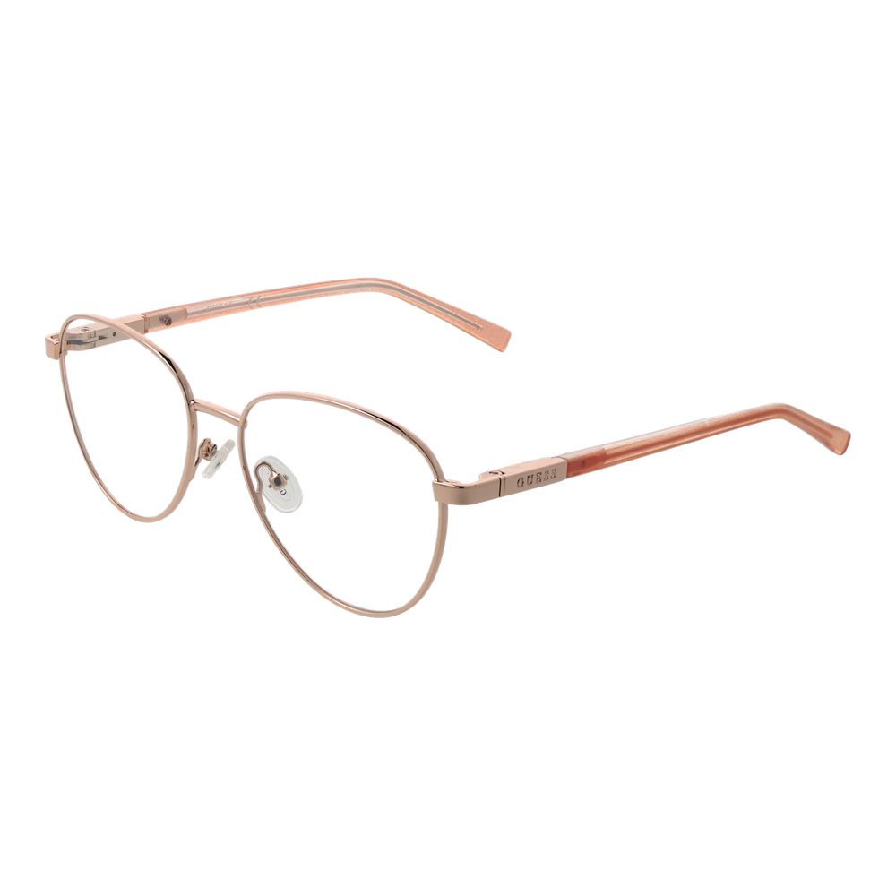 Guess Rose Gold Unisex Optical Frames – Round Design, 51mm