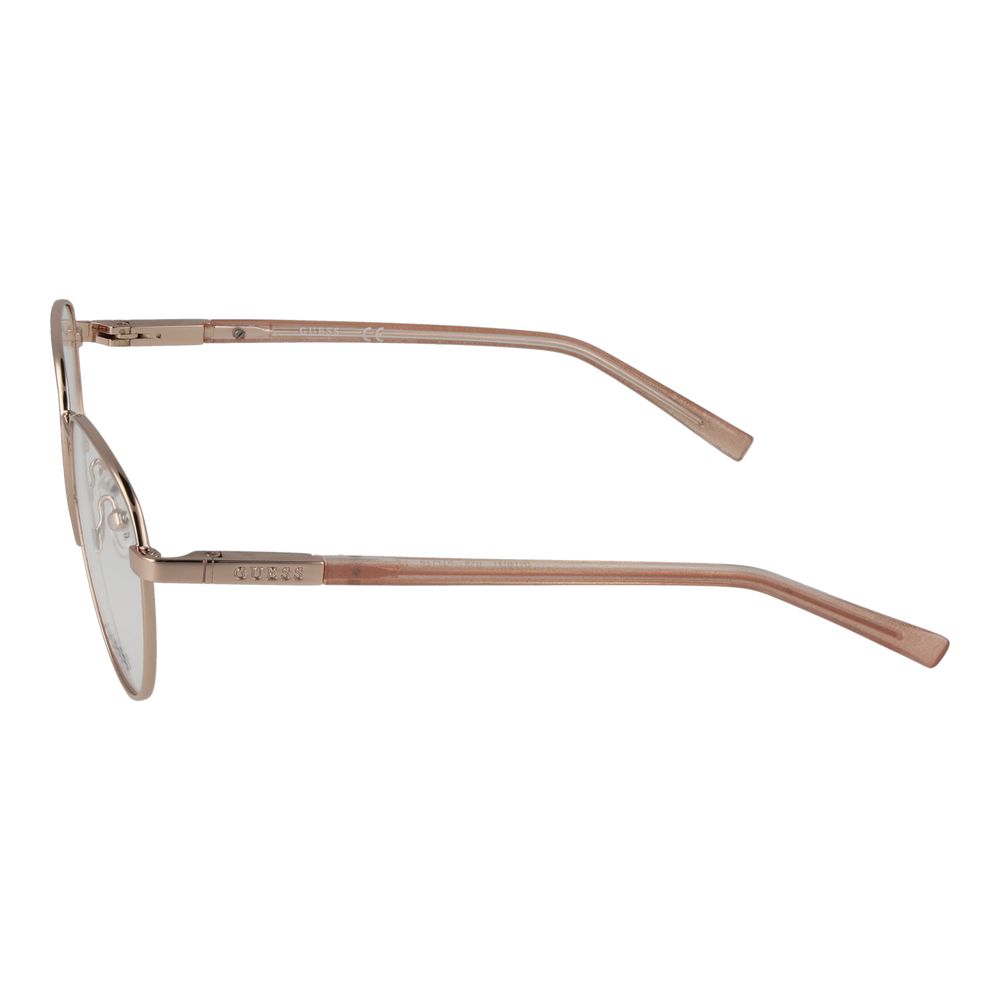 Guess Rose Gold Unisex Optical Frames – Round Design, 51mm