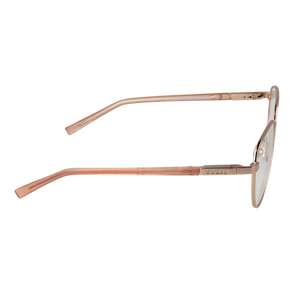 Guess Rose Gold Unisex Optical Frames – Round Design, 51mm