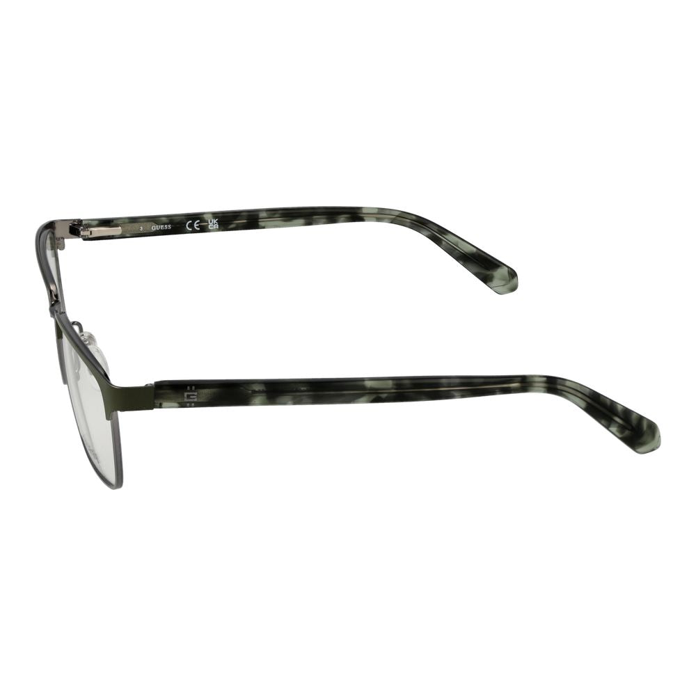 Guess Men's Optical Glasses – Green Rectangle Frame, 55mm