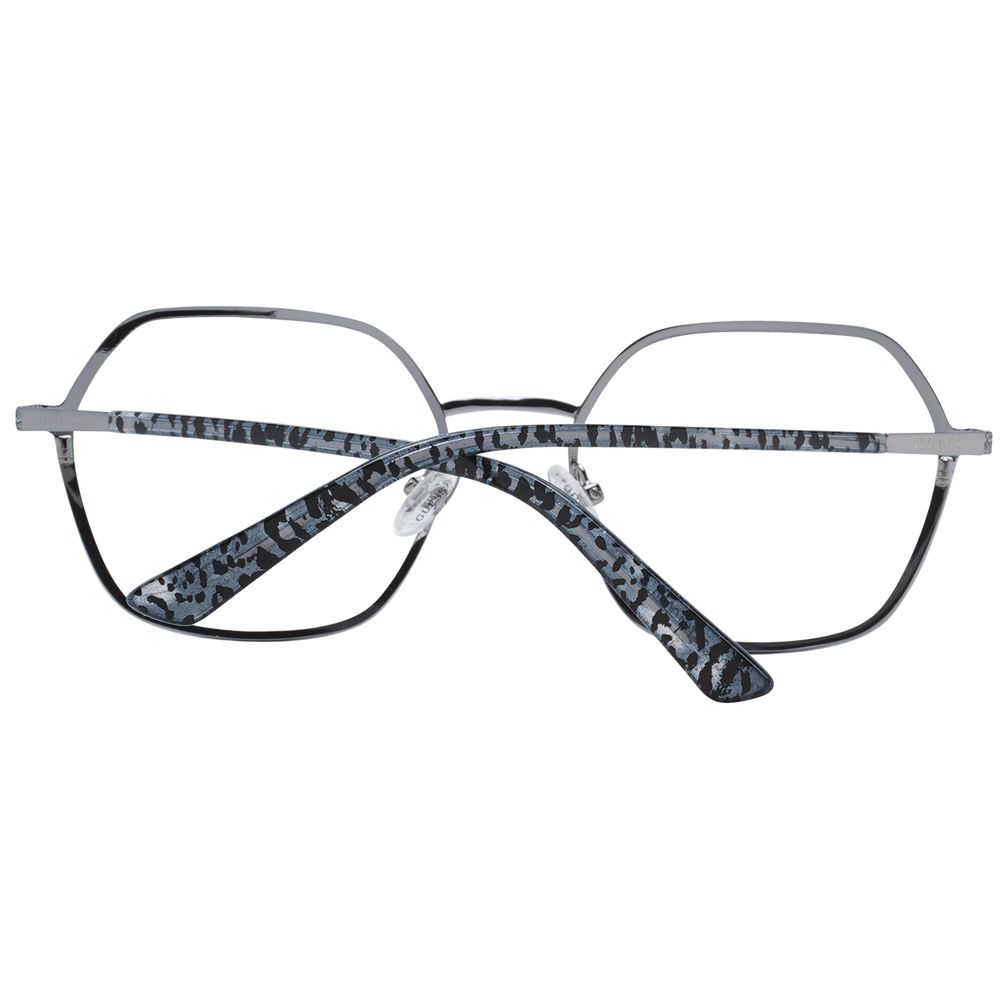 Guess Women’s Optical Glasses – Silver Square Frame, 53mm