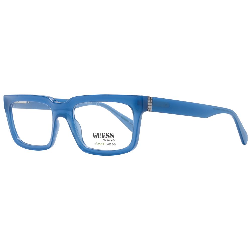 Guess Blue Unisex Optical Frames – Rectangle Full-Rim, 53mm