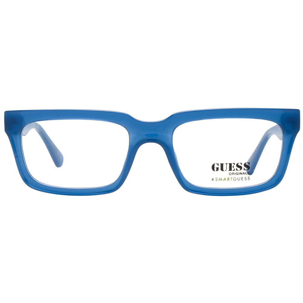 Guess Blue Unisex Optical Frames – Rectangle Full-Rim, 53mm