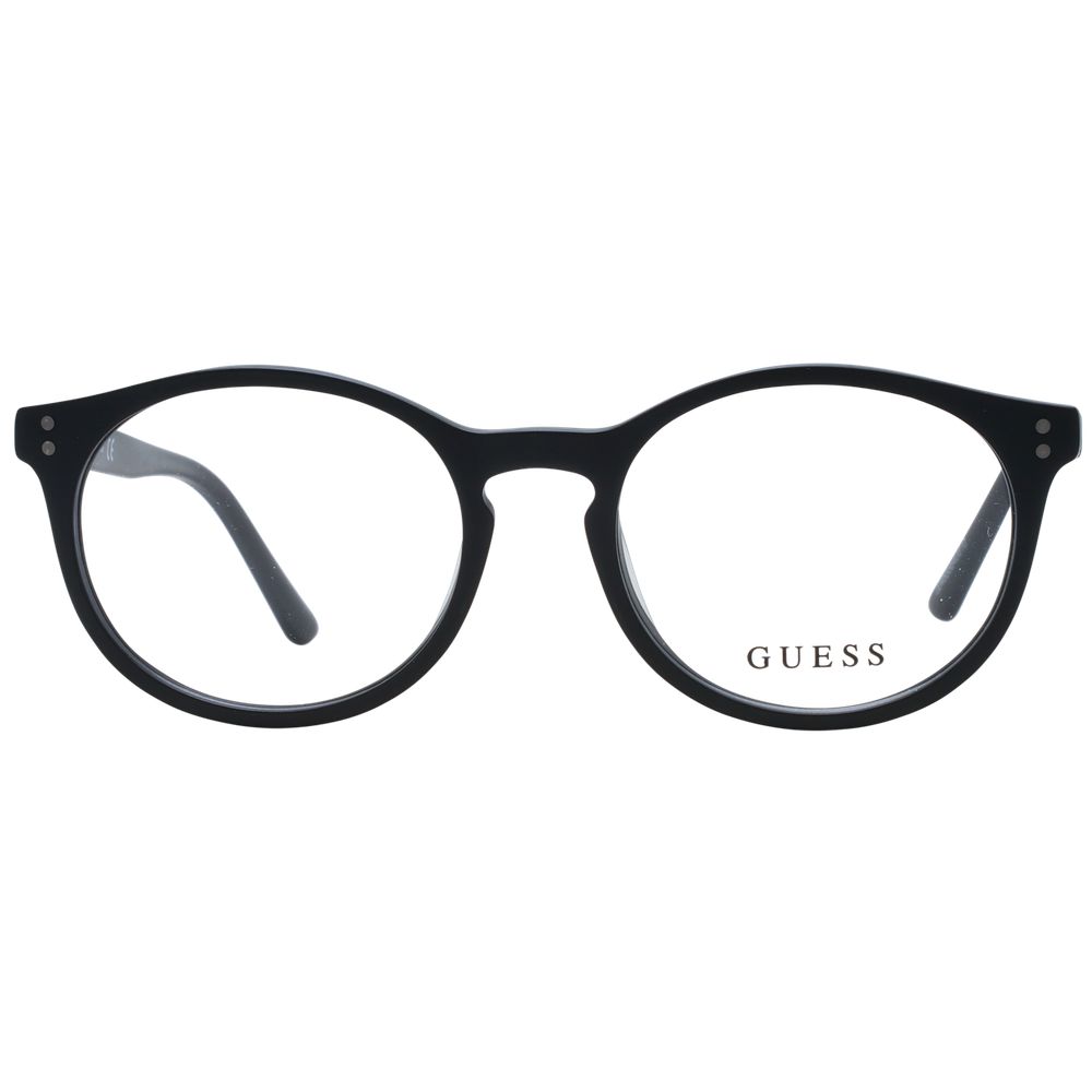 Guess Unisex Optical Glasses – Black Round Frame, 47mm