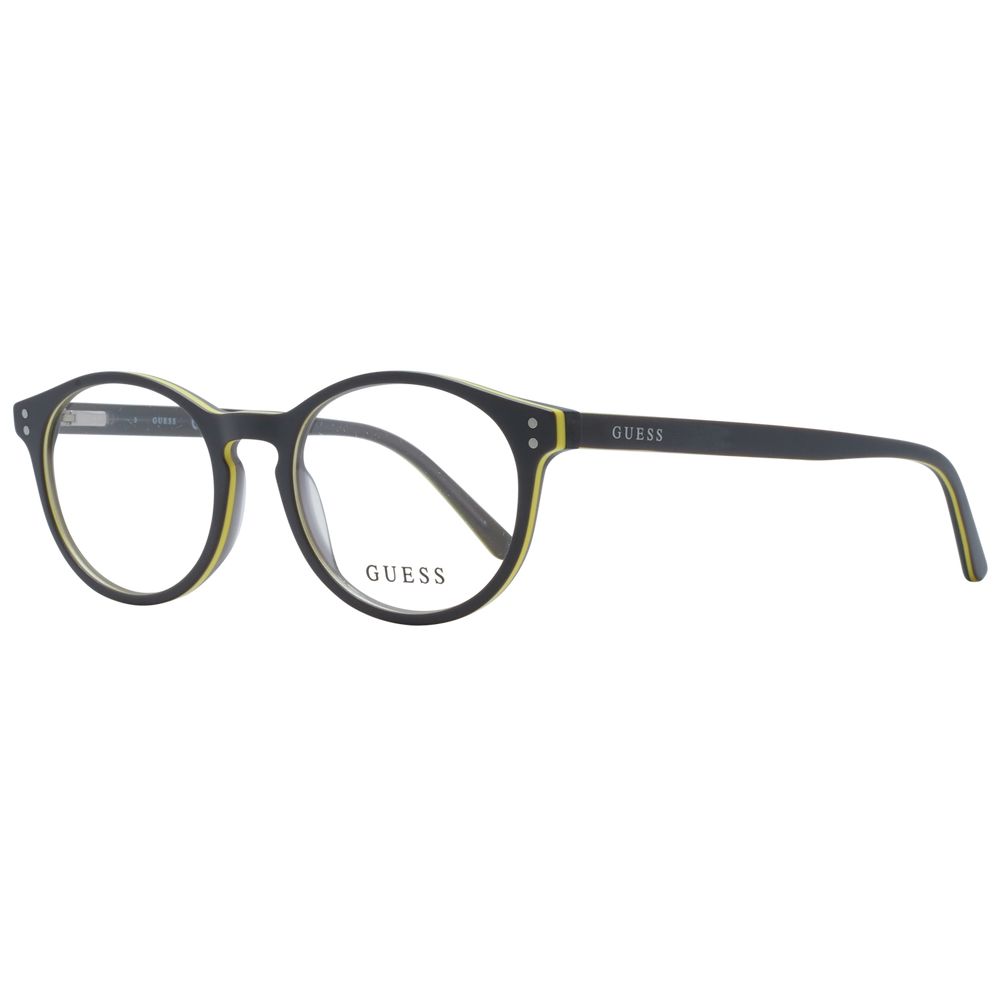 Guess Unisex Optical Frames – Grey Round Full-Rim, 47mm