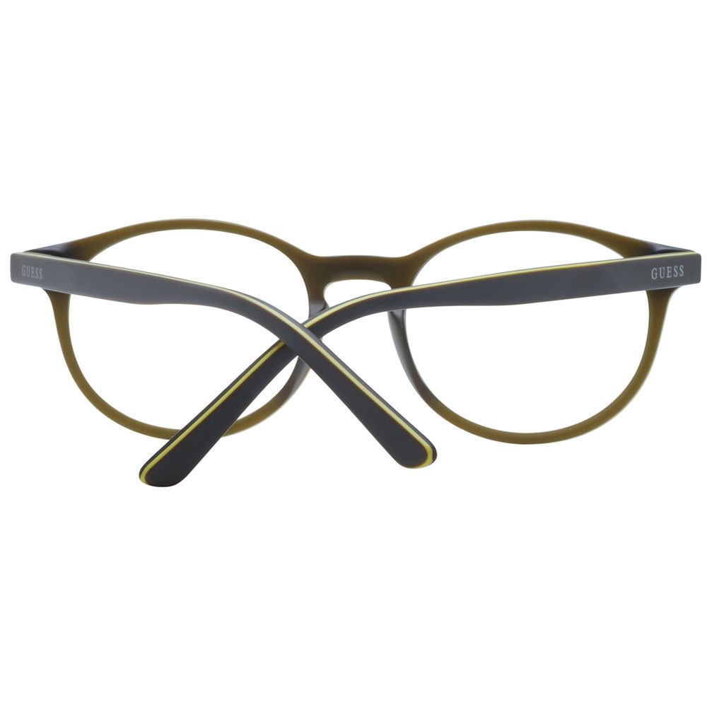 Guess Unisex Optical Frames – Grey Round Full-Rim, 47mm