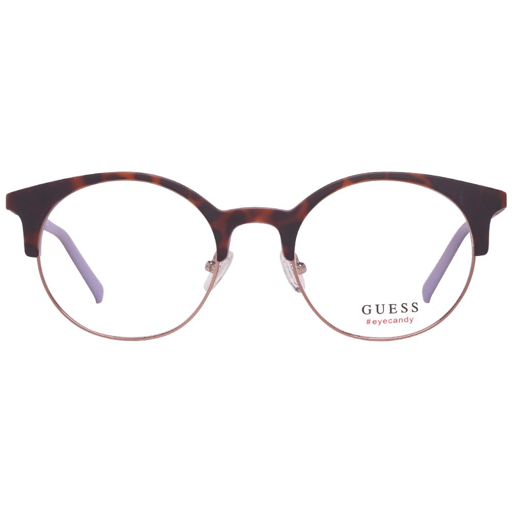 Guess Women’s Optical Frames – Brown Round Full-Rim, 51mm