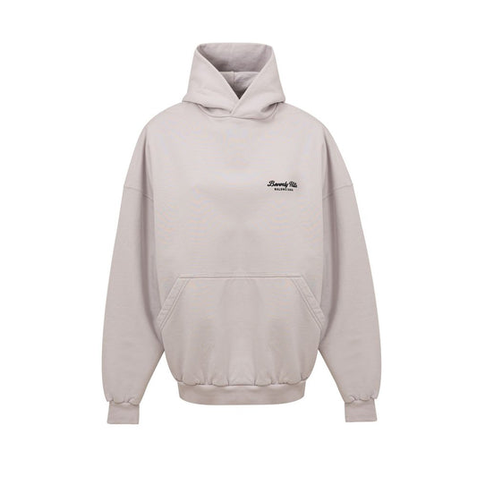 Balenciaga Gray Cotton Oversized Hoodie – Beverly Hills Edition