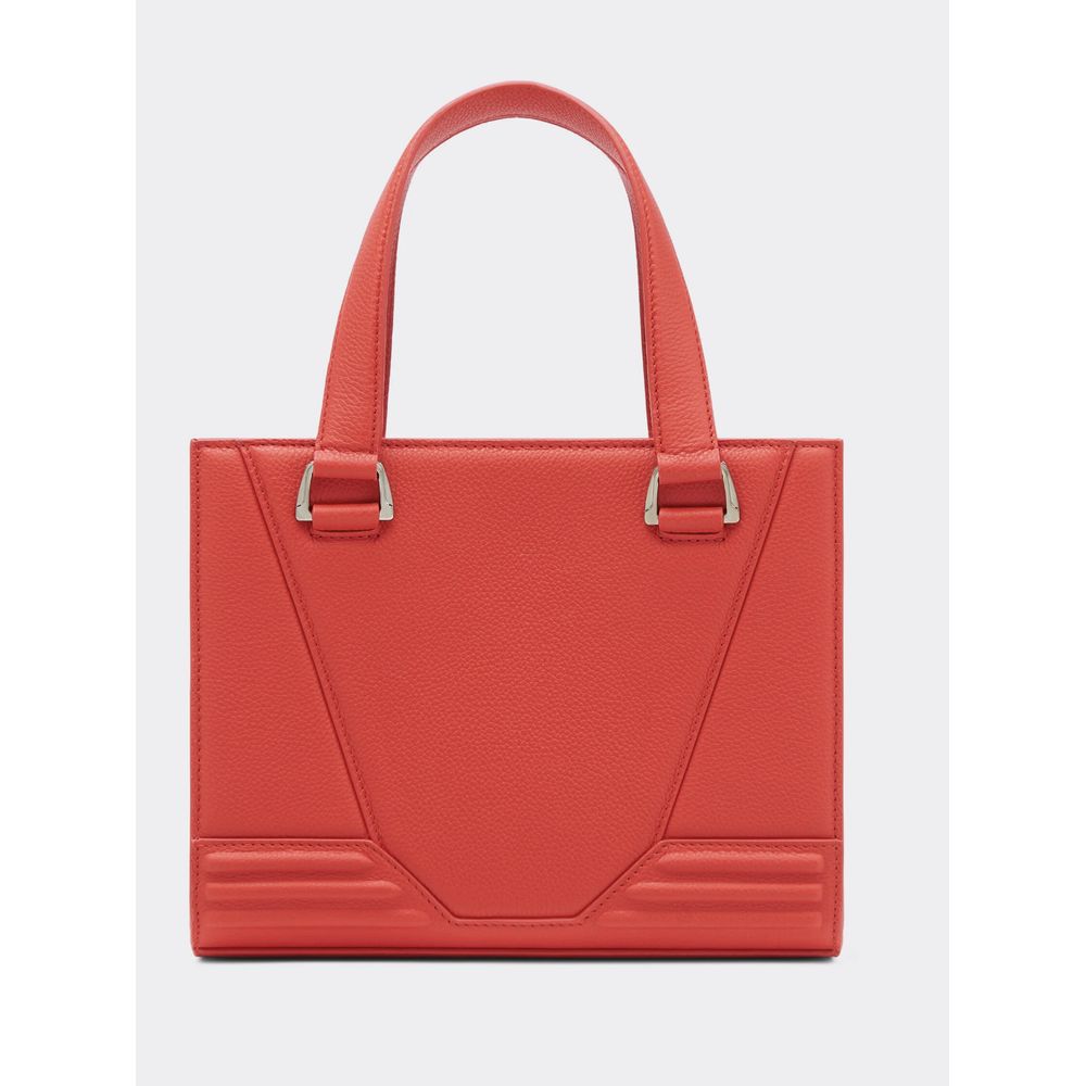 Ferrari Red Leather Handbag - Dino Red Elegance