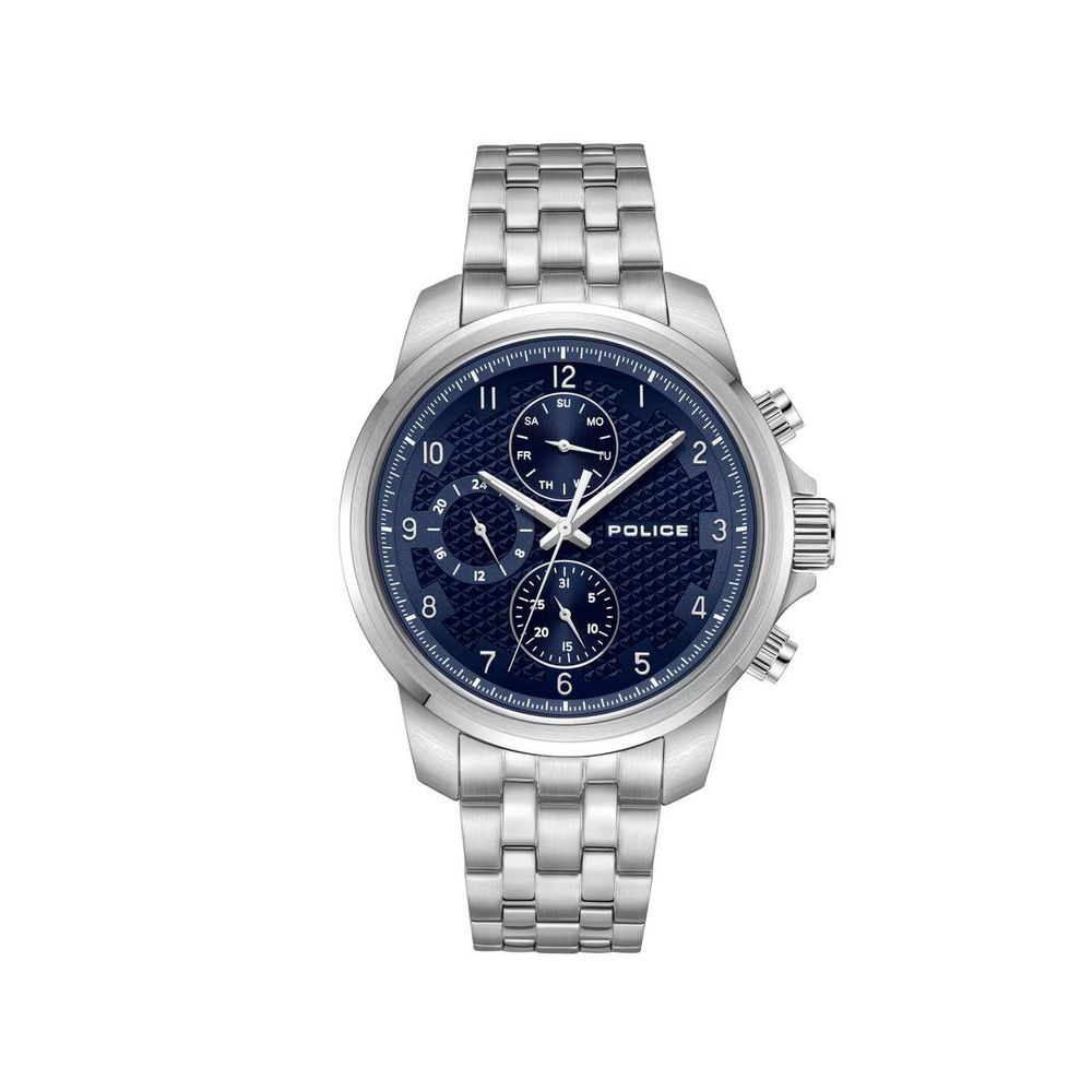 Police Men’s Grey Stainless Steel Date Watch