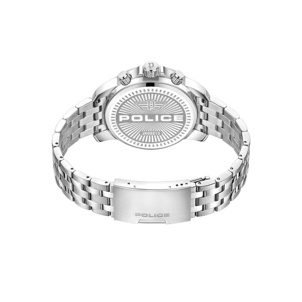 Police Men’s Grey Stainless Steel Date Watch