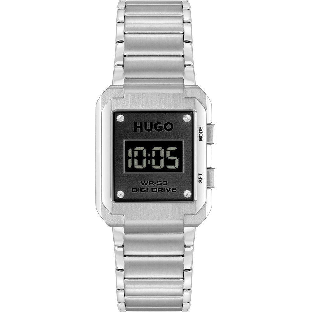 Hugo Boss Men’s Silver Stainless Steel Digital Watch