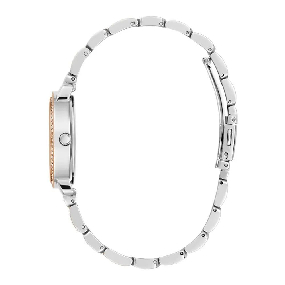 Guess Women’s Watch, Grey Dial, Pink Stainless Steel Bracelet