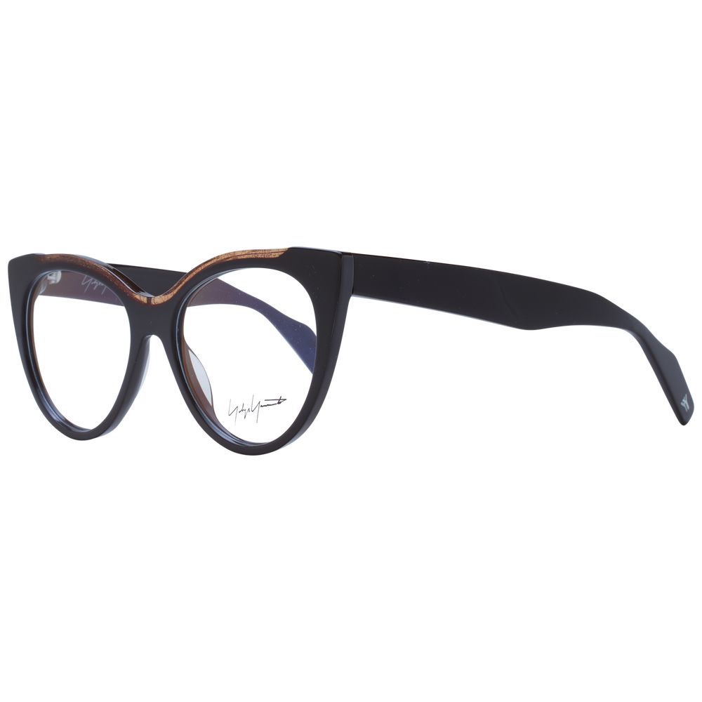 Yohji Yamamoto Women’s Optical Frames – Brown Cat Eye Design