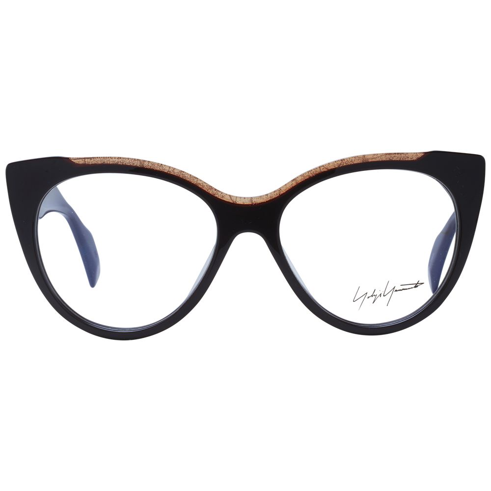 Yohji Yamamoto Women’s Optical Frames – Brown Cat Eye Design