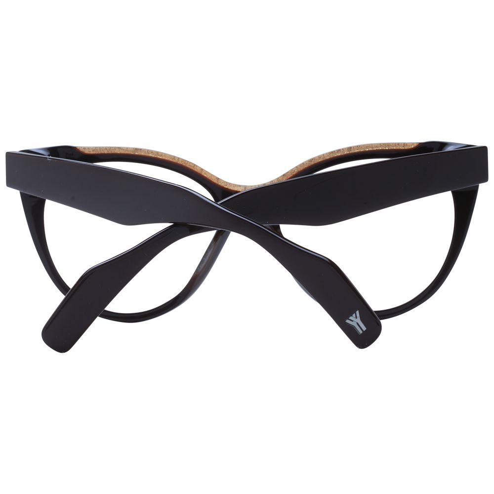 Yohji Yamamoto Women’s Optical Frames – Brown Cat Eye Design