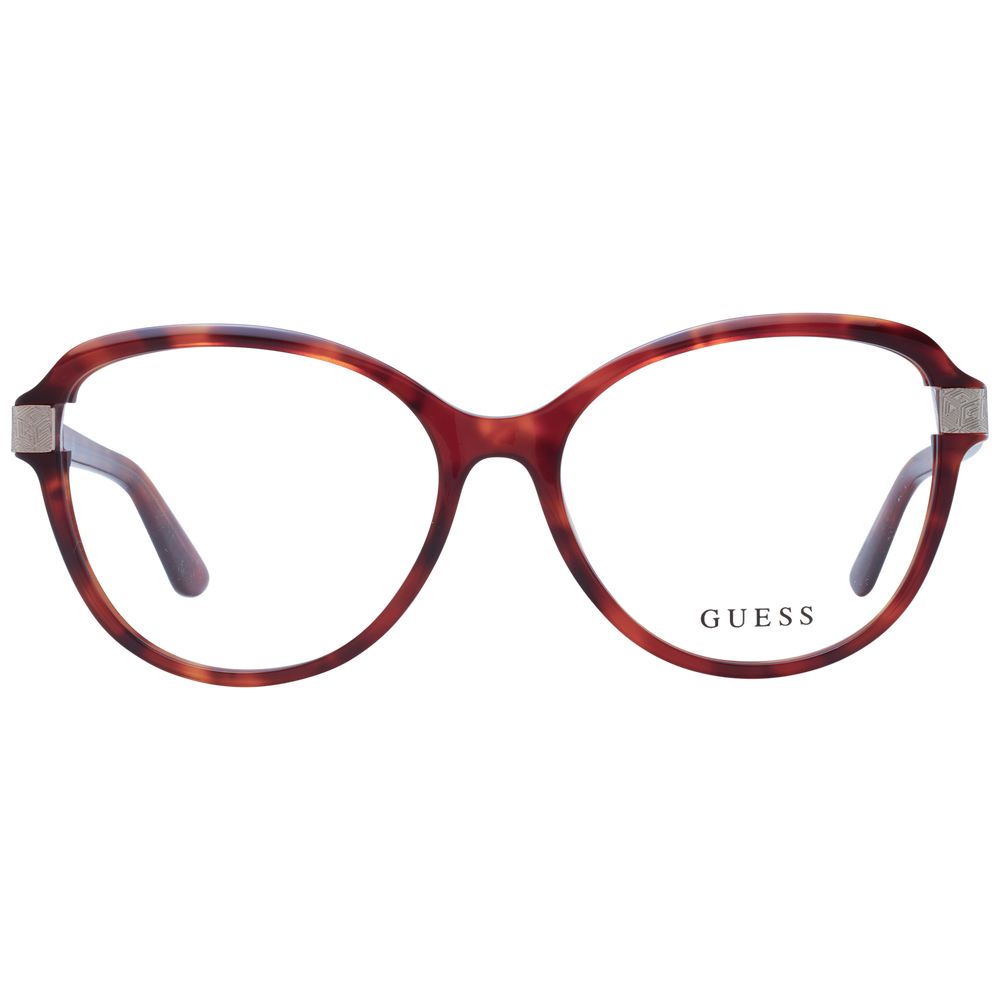 Guess Women’s Optical Glasses – Brown Round Frame, 55mm