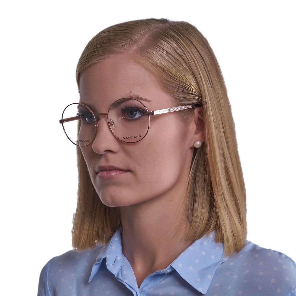 Marciano by Guess Women’s Optical Frames – Rose Gold Round