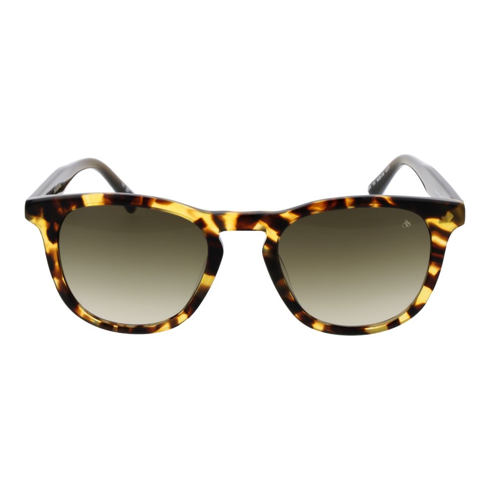 Scotch & Soda Men's Sunglasses – Brown Round Frame with Gradient Lenses, 50mm