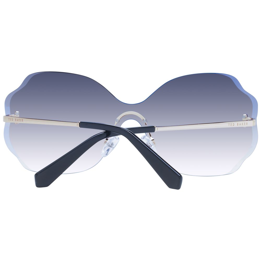Ted Baker Women’s Sunglasses – Gold Rimless Frame with Grey Gradient Lenses, 142mm