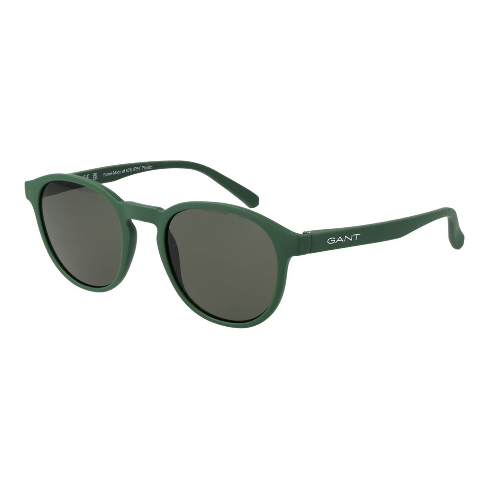 Gant Men’s Sunglasses – Green Round Frame with Green Lenses, 50mm