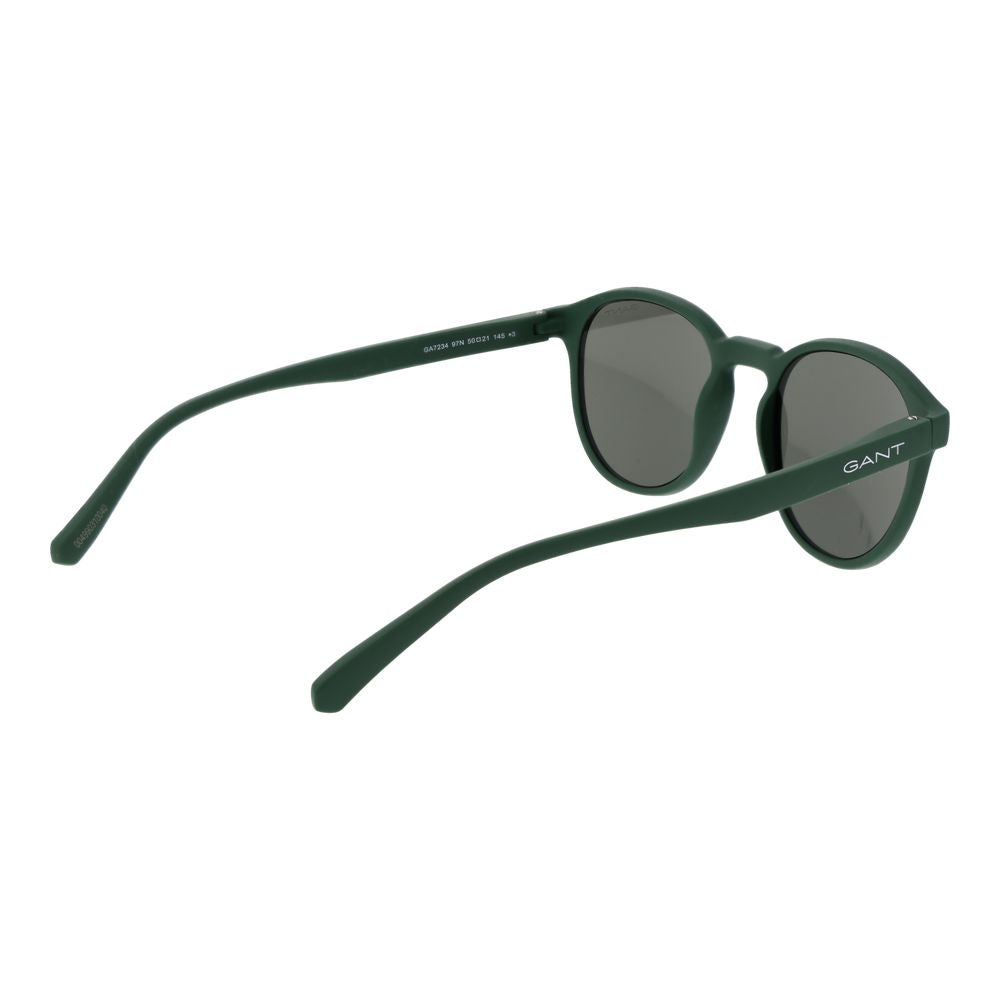 Gant Men’s Sunglasses – Green Round Frame with Green Lenses, 50mm