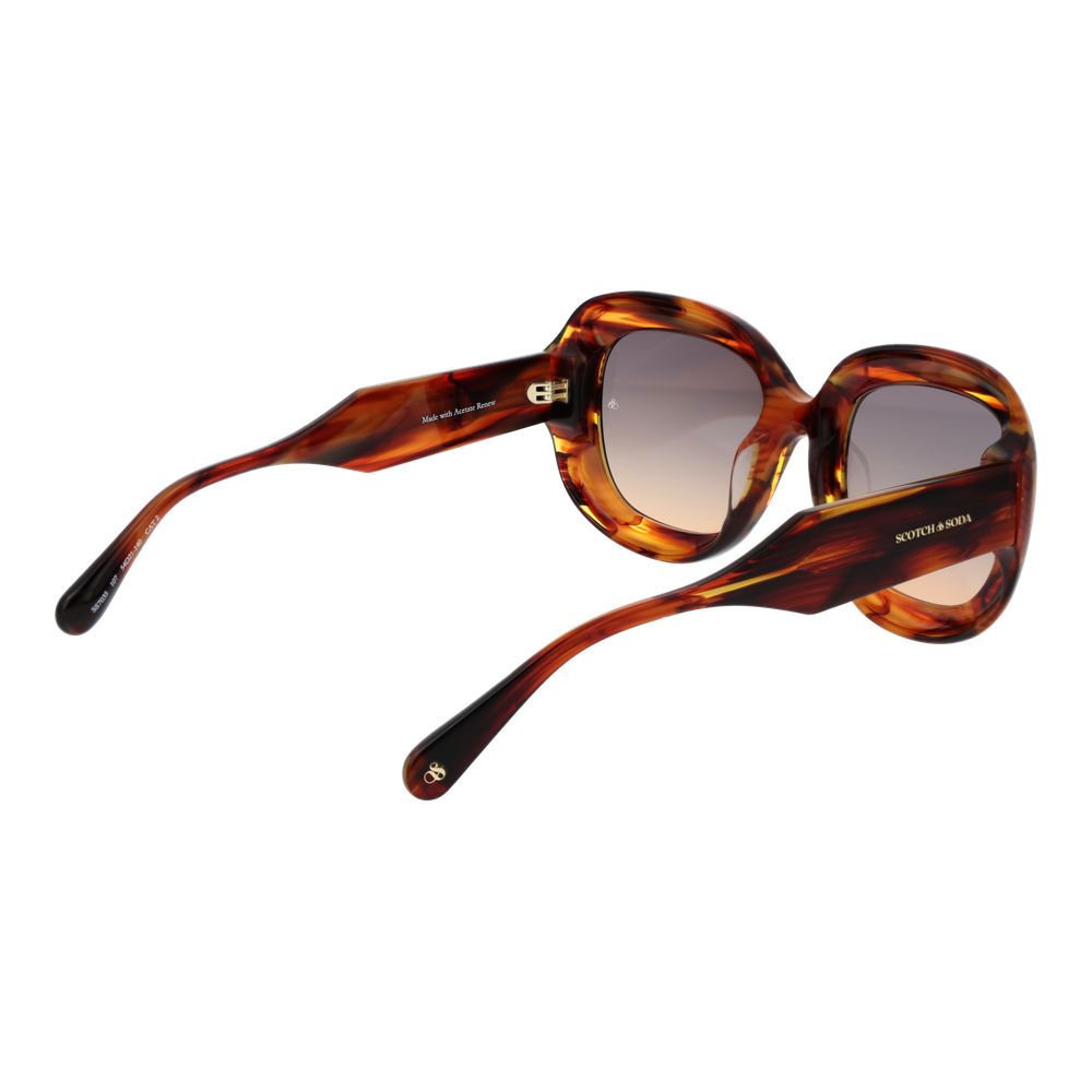 Scotch & Soda Women’s Brown Butterfly Sunglasses with Gradient Lenses, 54mm