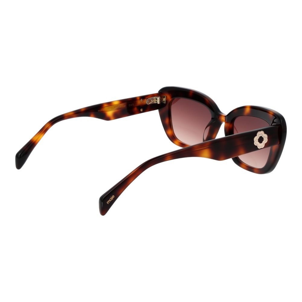 Maje Women’s Sunglasses – Brown Cat Eye Frame with Brown Gradient Lenses, 50mm