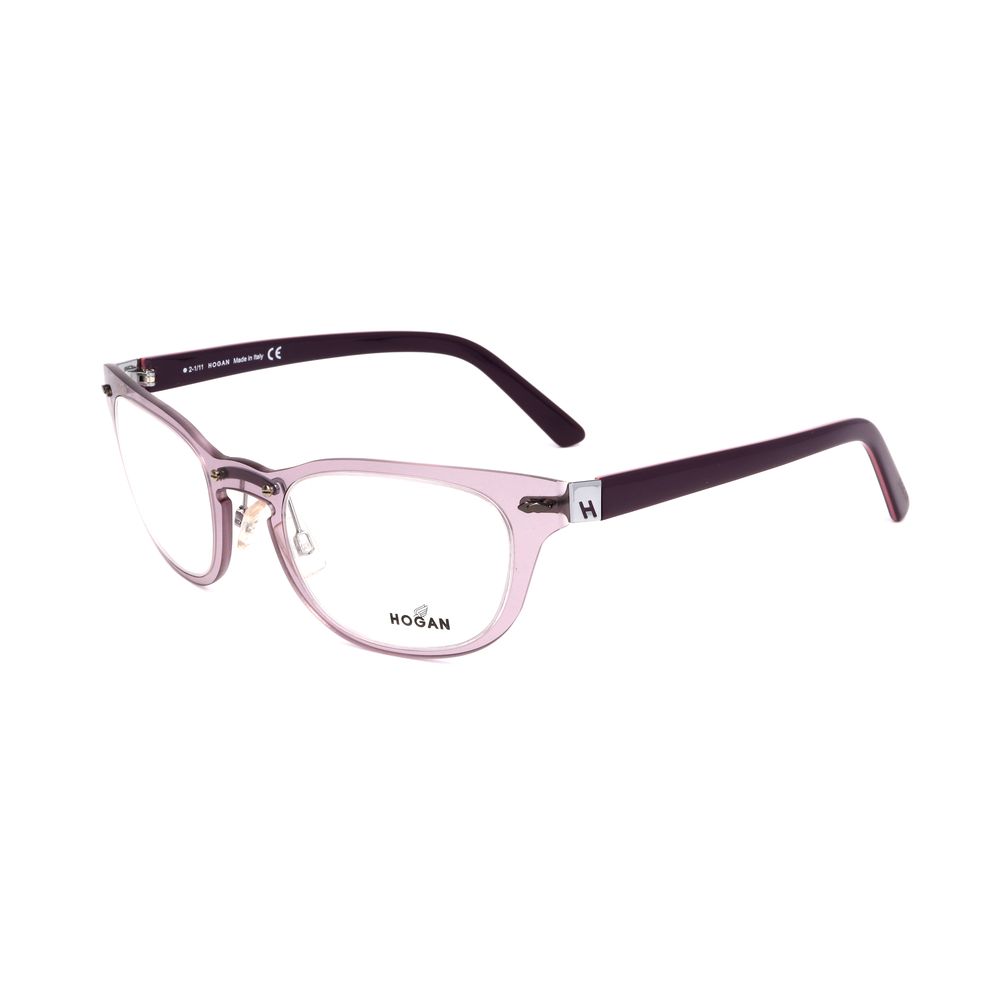 Hogan Unisex Optical Glasses – Bright Violet Square Frame, 49mm
