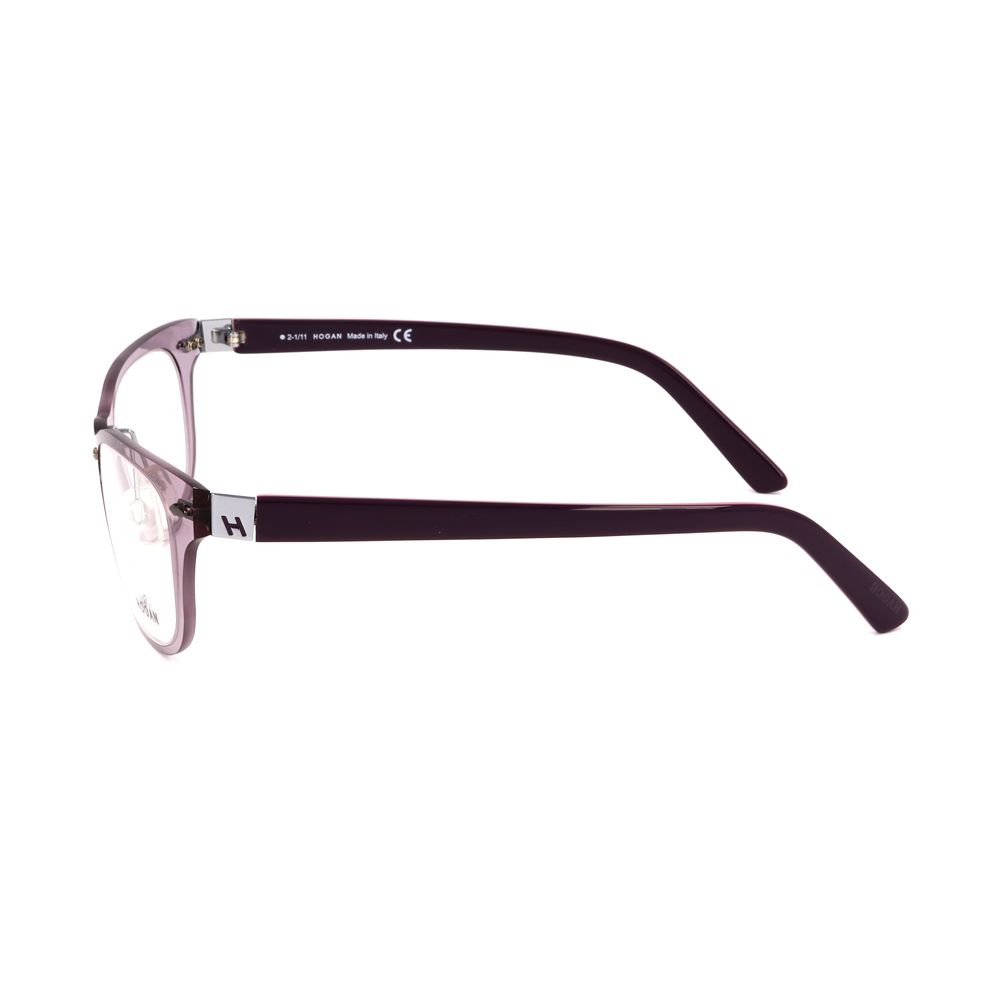 Hogan Unisex Optical Glasses – Bright Violet Square Frame, 49mm