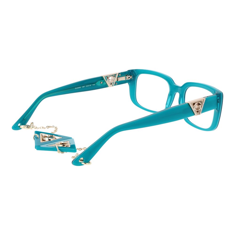 Guess Women’s Optical Frames – Turquoise Cat Eye, 53mm