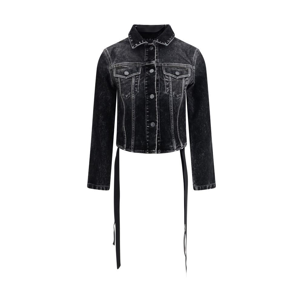 Balenciaga Denim Jacket with Ribbon
