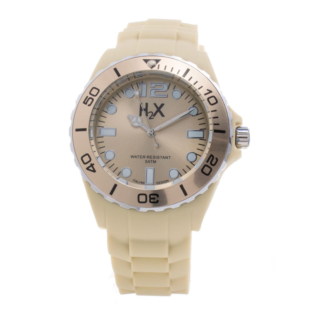 Haurex Cream Rubber Watch for Men