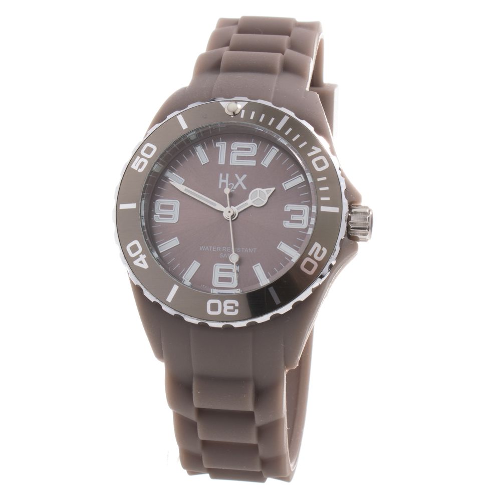 Haurex Brown Rubber Watch for Women