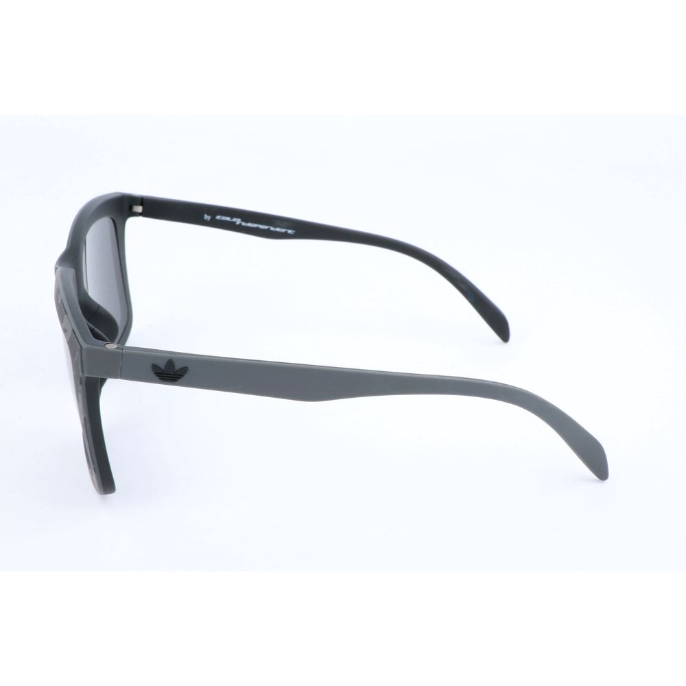 Adidas Men's Sunglasses – Brown Acetate Frame with Red Mirror Lens, 53mm