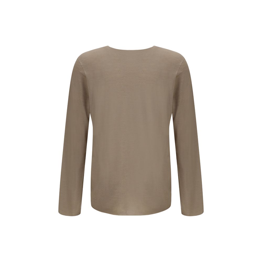 Ferragamo Cashmere, Virgin Wool and Silk V-neck Sweater