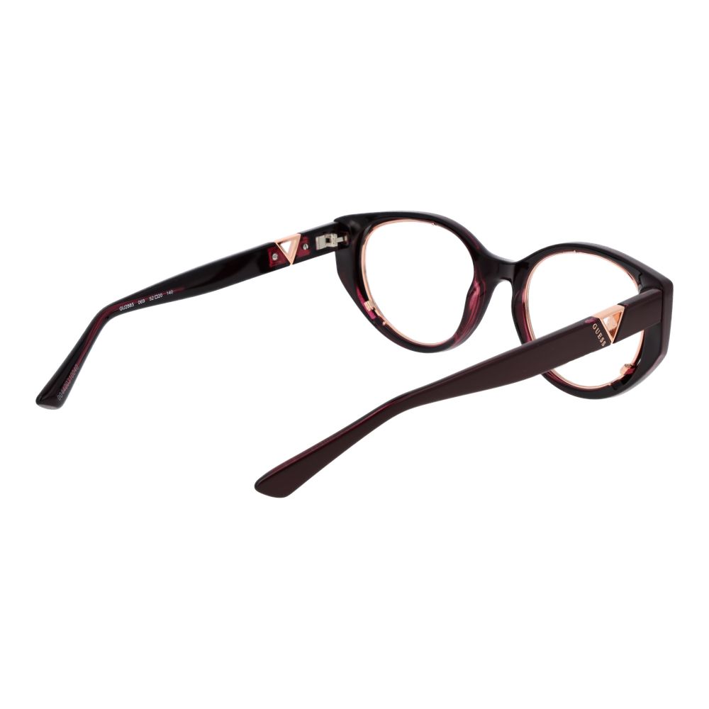 Guess Women’s Optical Glasses – Burgundy Cat Eye Frame, 52mm