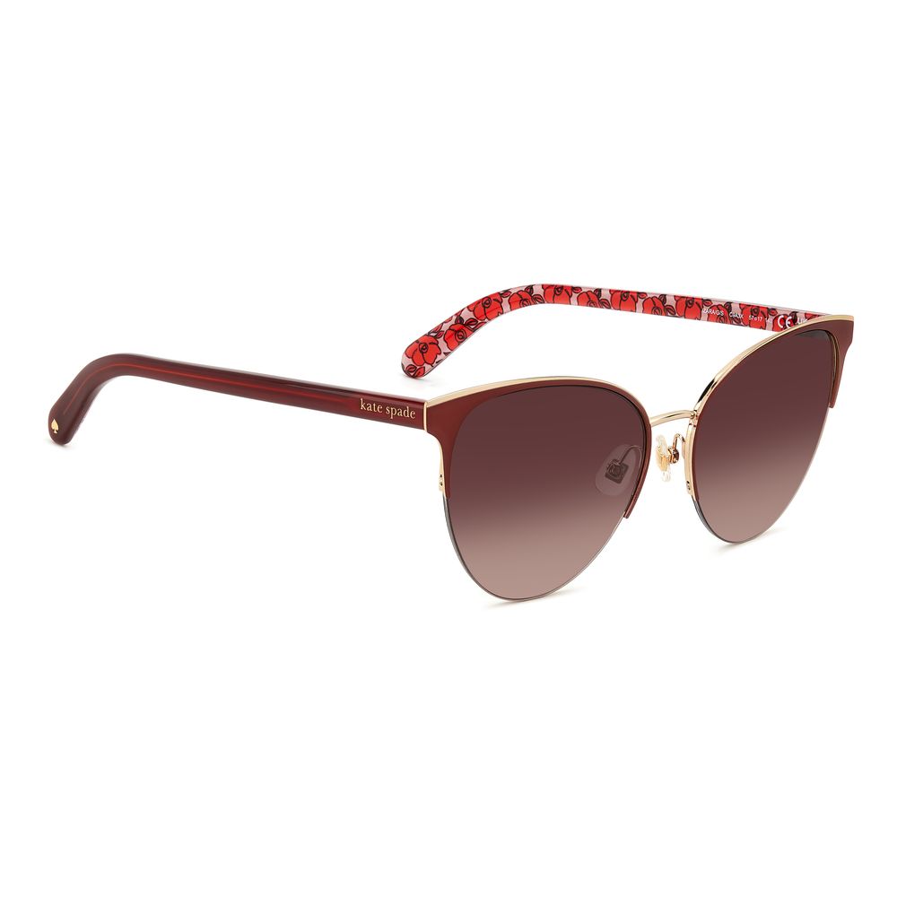 Kate Spade Women's Red Metal Sunglasses – Chic Oversized Style