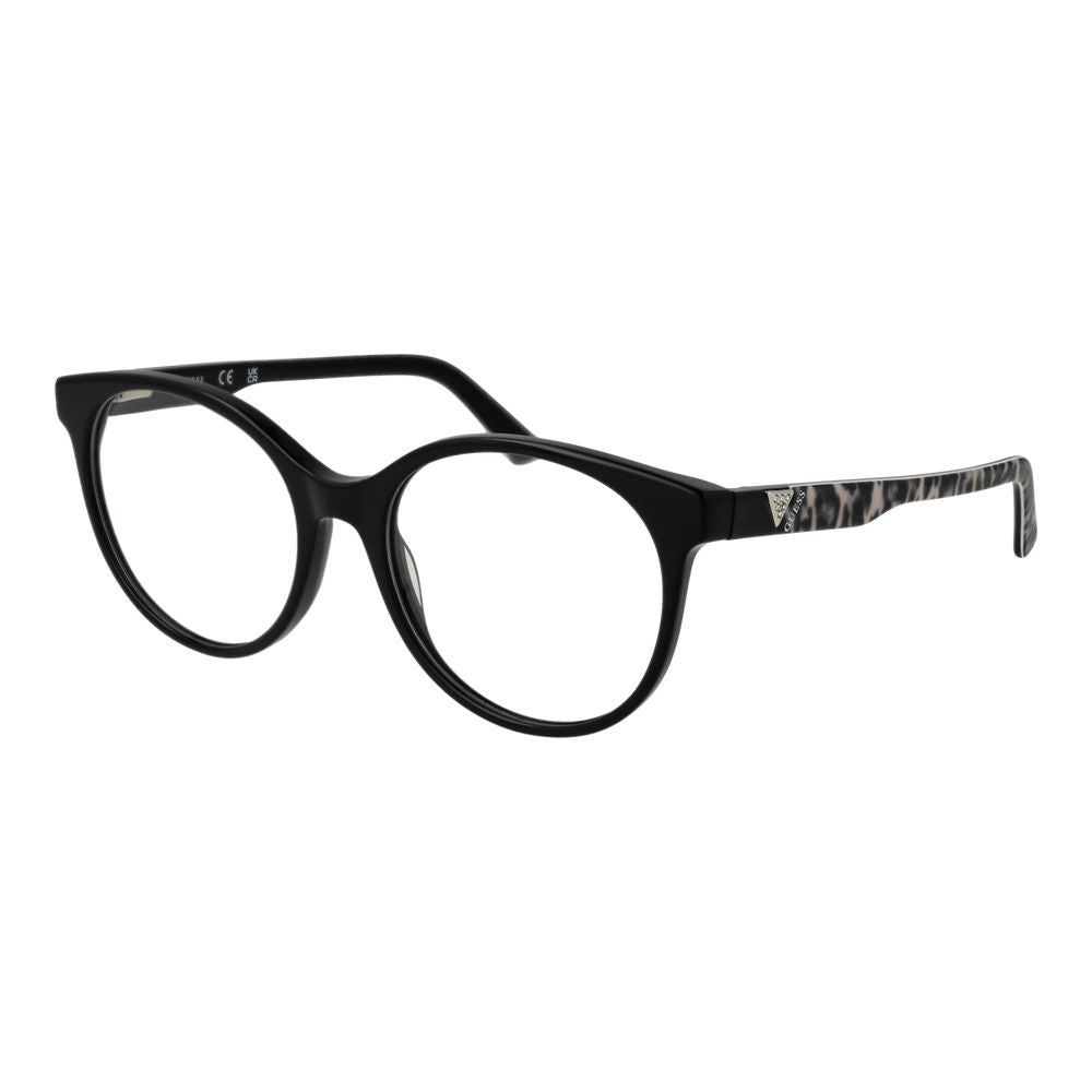 Guess Women’s Optical Glasses – Black Round Frame, 55mm