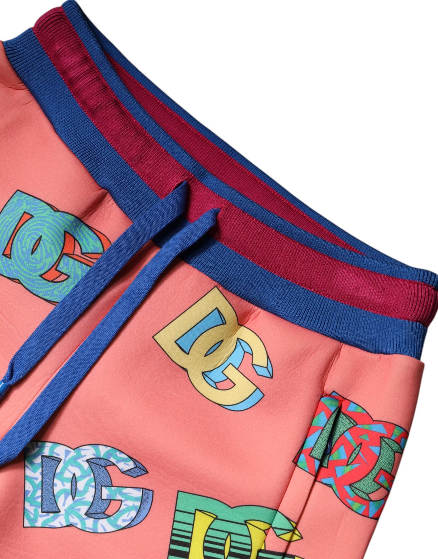 Dolce & Gabbana Pink Logo Monogram Jogger Sweatpants