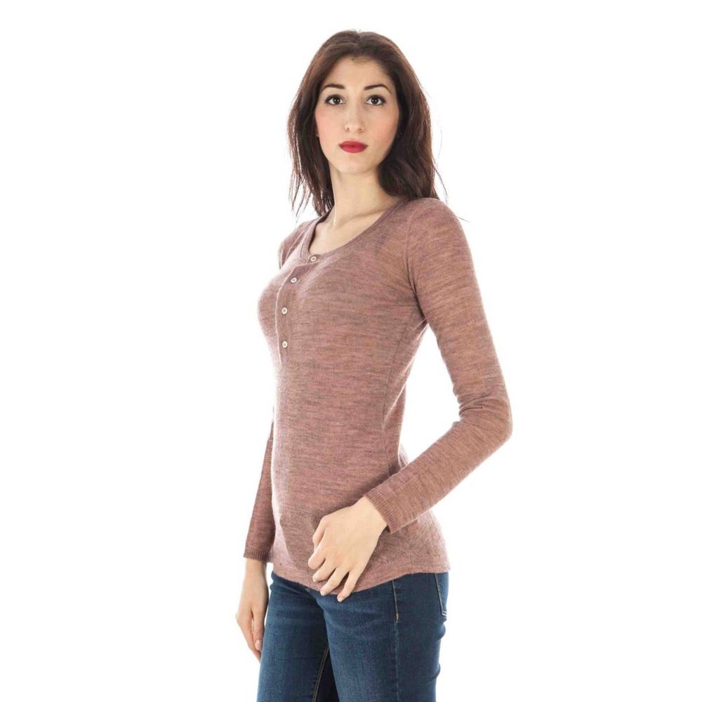 Chic Pink Wool Sweater