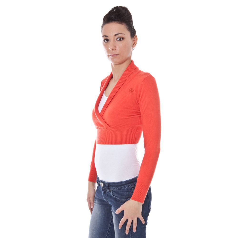 Classic Red Wool Sweater with Logo
