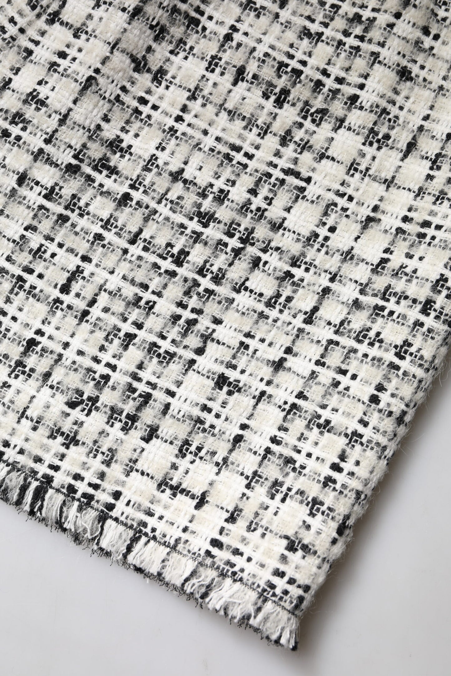 Dolce & Gabbana High Waist Tartan Tweed Mini Skirt