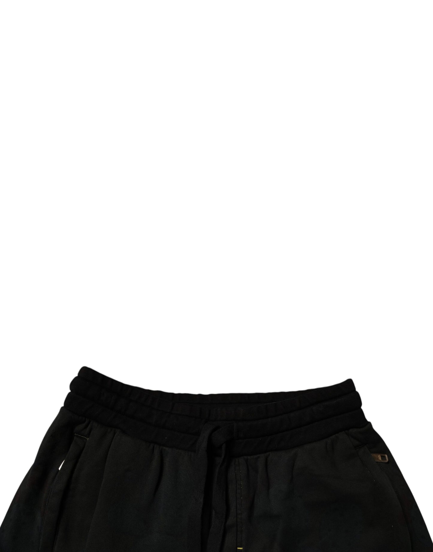 Dolce & Gabbana Black Cotton Sweatshorts for Men