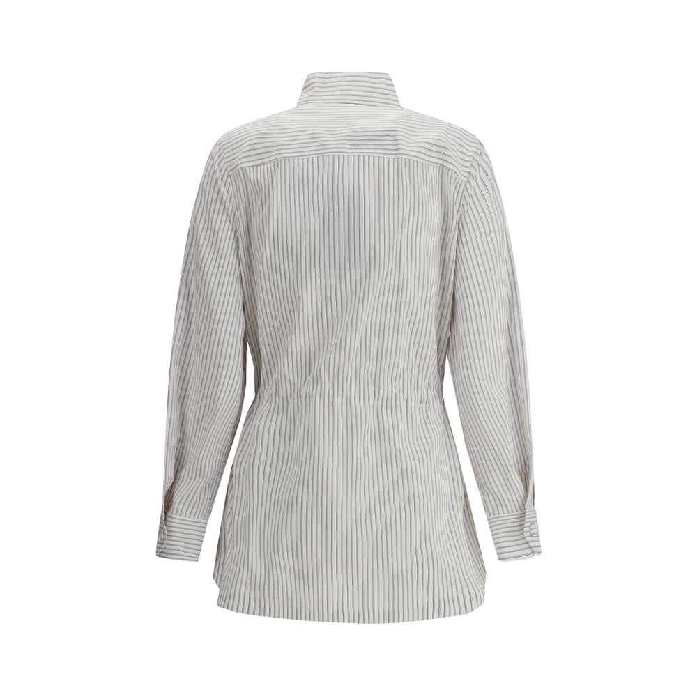Fendi Striped Shirt Jacket - Contemporary Elegance Redefined