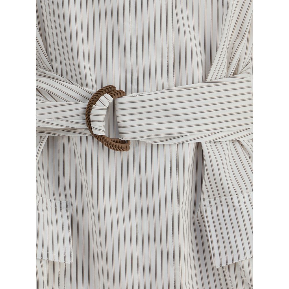 Fendi Striped Shirt Jacket - Contemporary Elegance Redefined